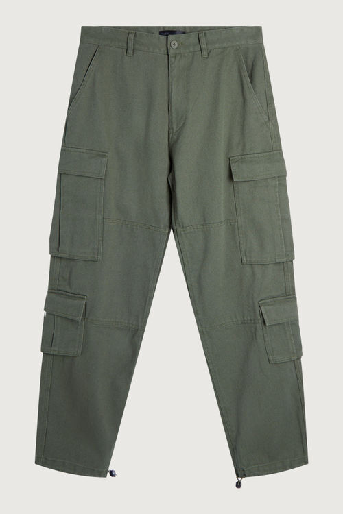 WIDE LEG CARGO CHINO PANT